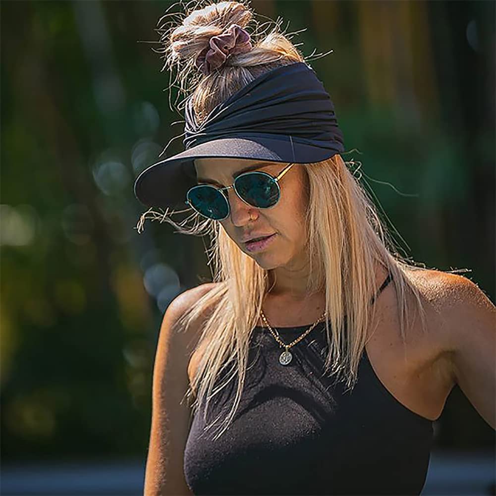 Women's Wide Brim Sun Hat UV Protection Summer Beach Visor - Golf, Outdoor, Travel & Casual Wear Sun Cap for Women