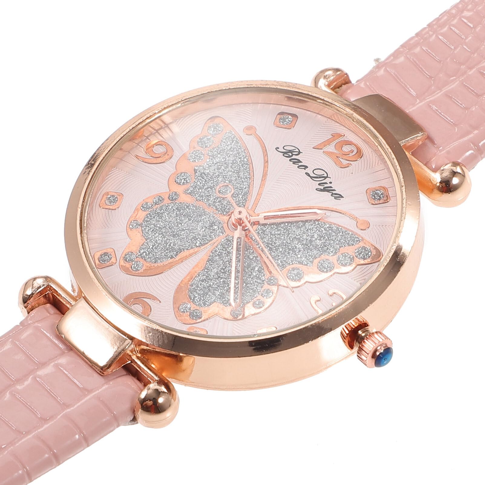 SOIMISS Rhinestone Butterfly Design Women's Watch - Elegant Casual & Simple Timepiece for Ladies | Perfect for Daily Wear, Office, Parties & Special Occasions