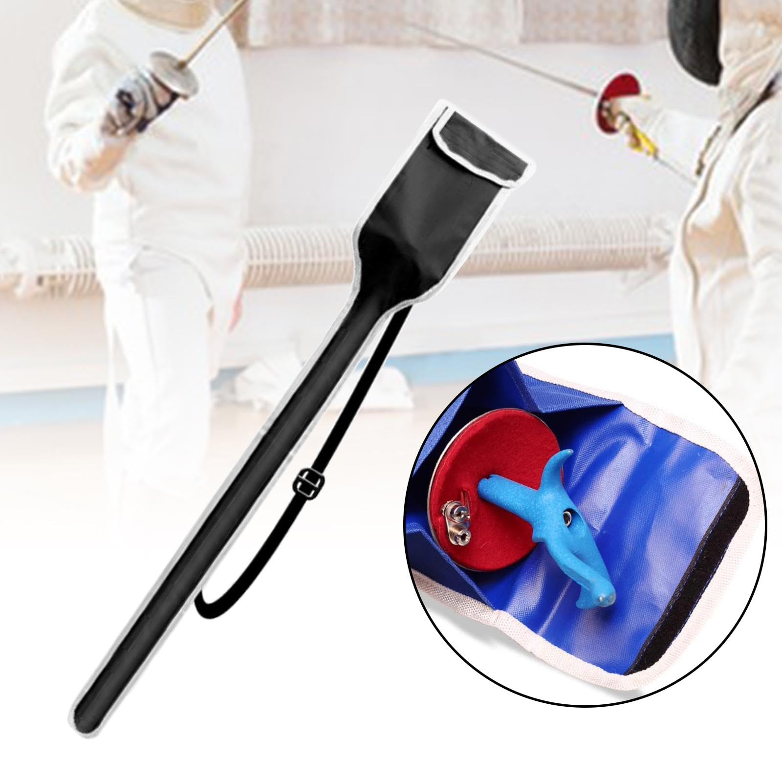 Kids Fencing Sword Bag - Durable 600D Oxford Fabric Waterproof Storage Bag with Adjustable Sling - Perfect Gift for Young Fencers - Ideal for Competitions, Practice & Travel (Black)