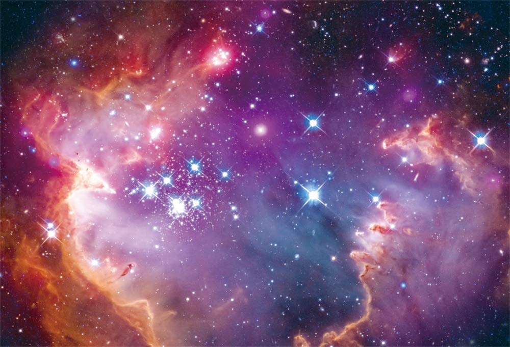 5x3ft Glowing Stars Deep Space Backdrop - Colorful Universe Galaxy Vinyl Photography Background for Astronomy, Cosmos & Studio Props | Perfect for Astrophotography, Sci-Fi Events & Themed Parties