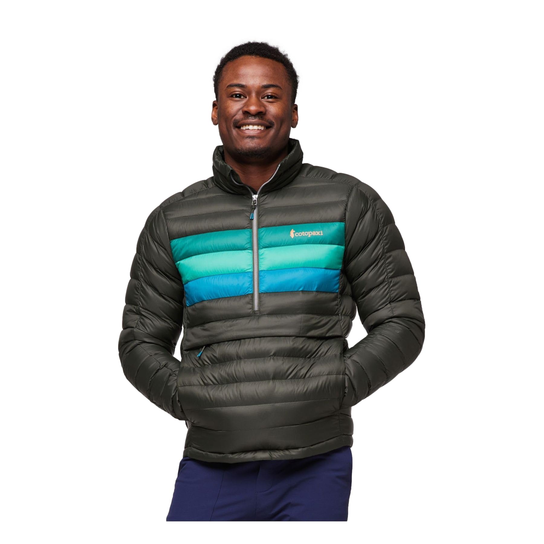 Cotopaxi Fuego Down Pullover Jacket for Men - Lightweight Water-Resistant Insulated Hooded Winter Coat for Hiking, Camping & Outdoor Adventures
