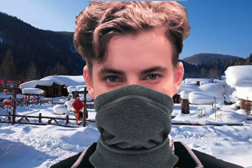 Winter Fleece Neck Gaiter & Face Scarf - Cold Weather Ski Mask, Balaclava Half Mask for Men & Women - Perfect for Skiing, Snowboarding, Hiking and Outdoor Activities
