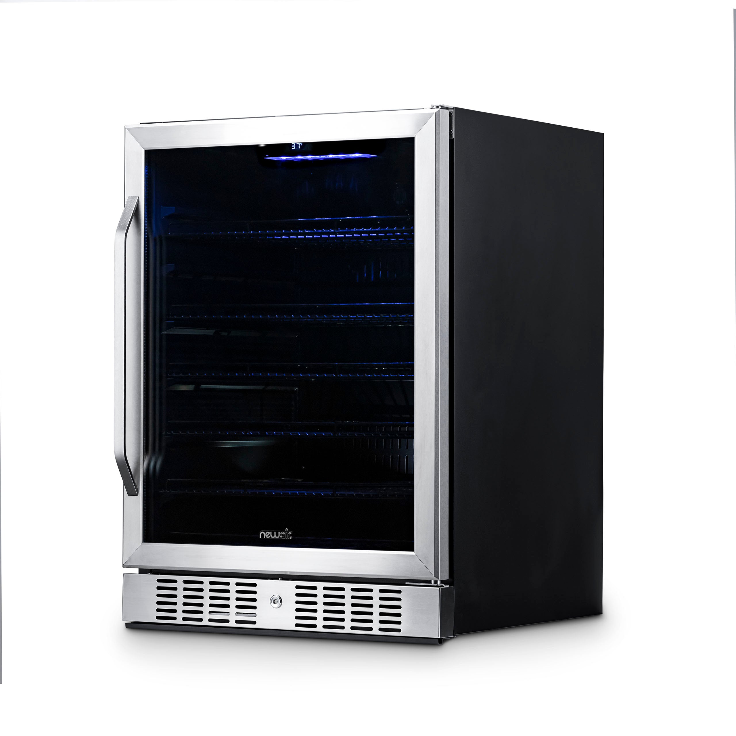 Newair® 177 Can Built-In Stainless Steel Beverage Refrigerator - Perfect for Home Bars, Offices, and Entertaining Spaces