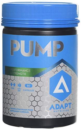 Adapt Nutrition Pump 80 Caps - Pre Workout Supplement for Muscle Pump & Performance - Ideal for Gym, Bodybuilding & Fitness Training