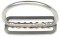 2-Pack 5.1cm Stainless Steel Rigid Bent D Rings - Heavy Duty Hardware for Leather Straps, Belts, Bags & DIY Craft Projects