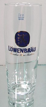 Lowenbrau Rastal Beer Glasses Set of 4 - Premium Brewery Glassware for Lager, Pilsner & Craft Beer - Perfect for Home Bars, Parties & Beer Tasting Events