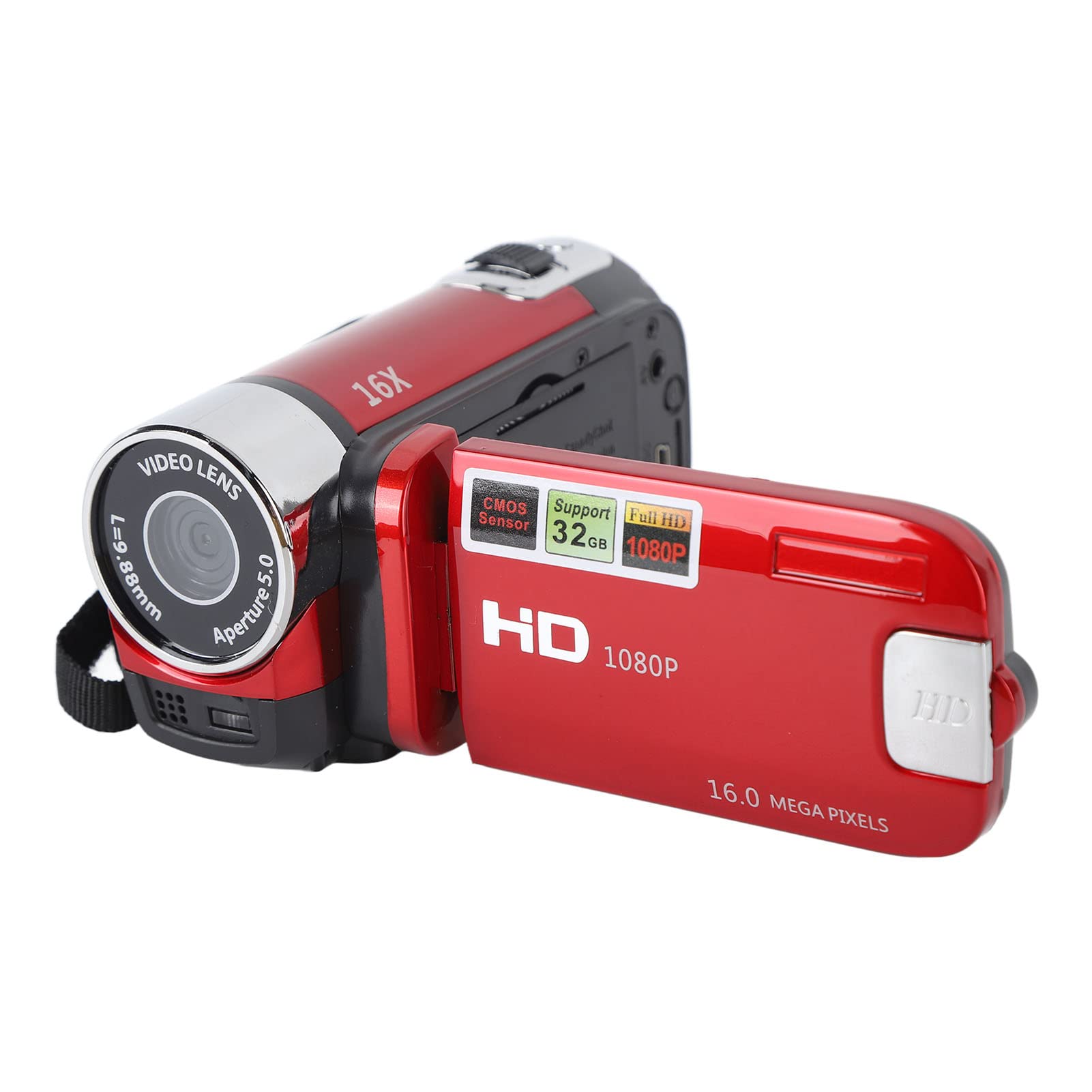 1080P HD 16MP Digital Video Camera with 16x Zoom, 2.7