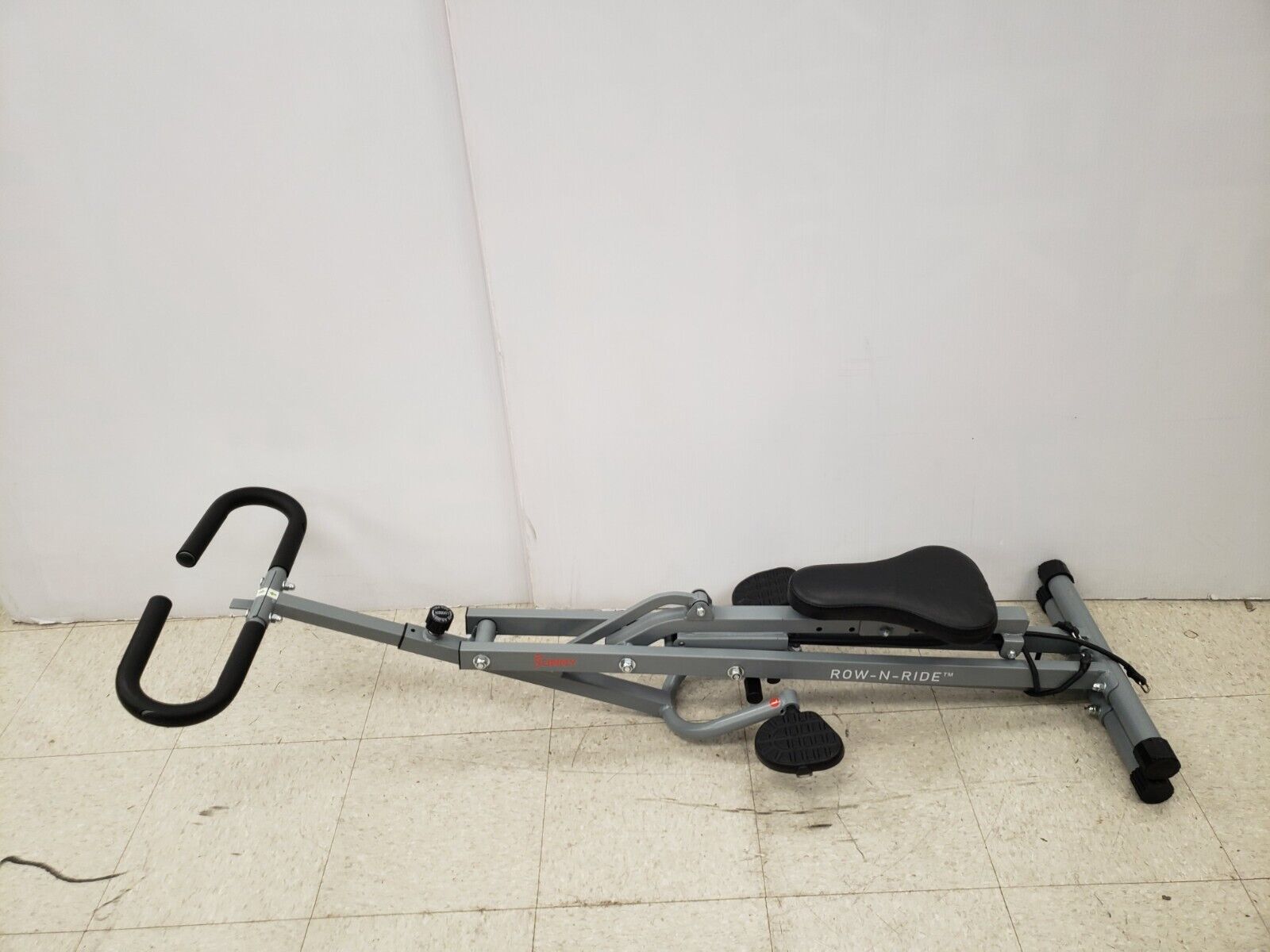 Row & Ride 077S Rowing Machine for Home Gym - Foldable Indoor Rower with Smooth Glide Resistance for Full Body Workout, Cardio Training & Weight Loss