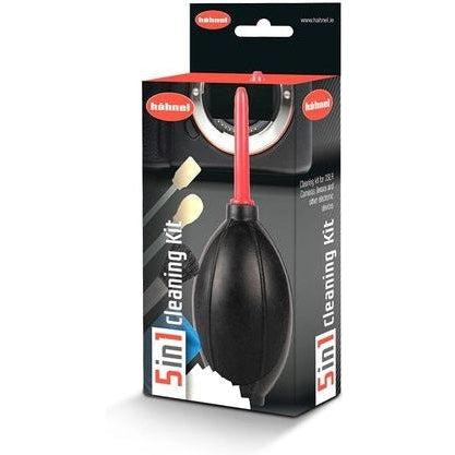 Hahnel 5-in-1 Camera Lens Cleaning Kit with Brush, Microfiber Cloth, Blower & Solution - Professional DSLR Lens Care & Maintenance for Photography & Videography