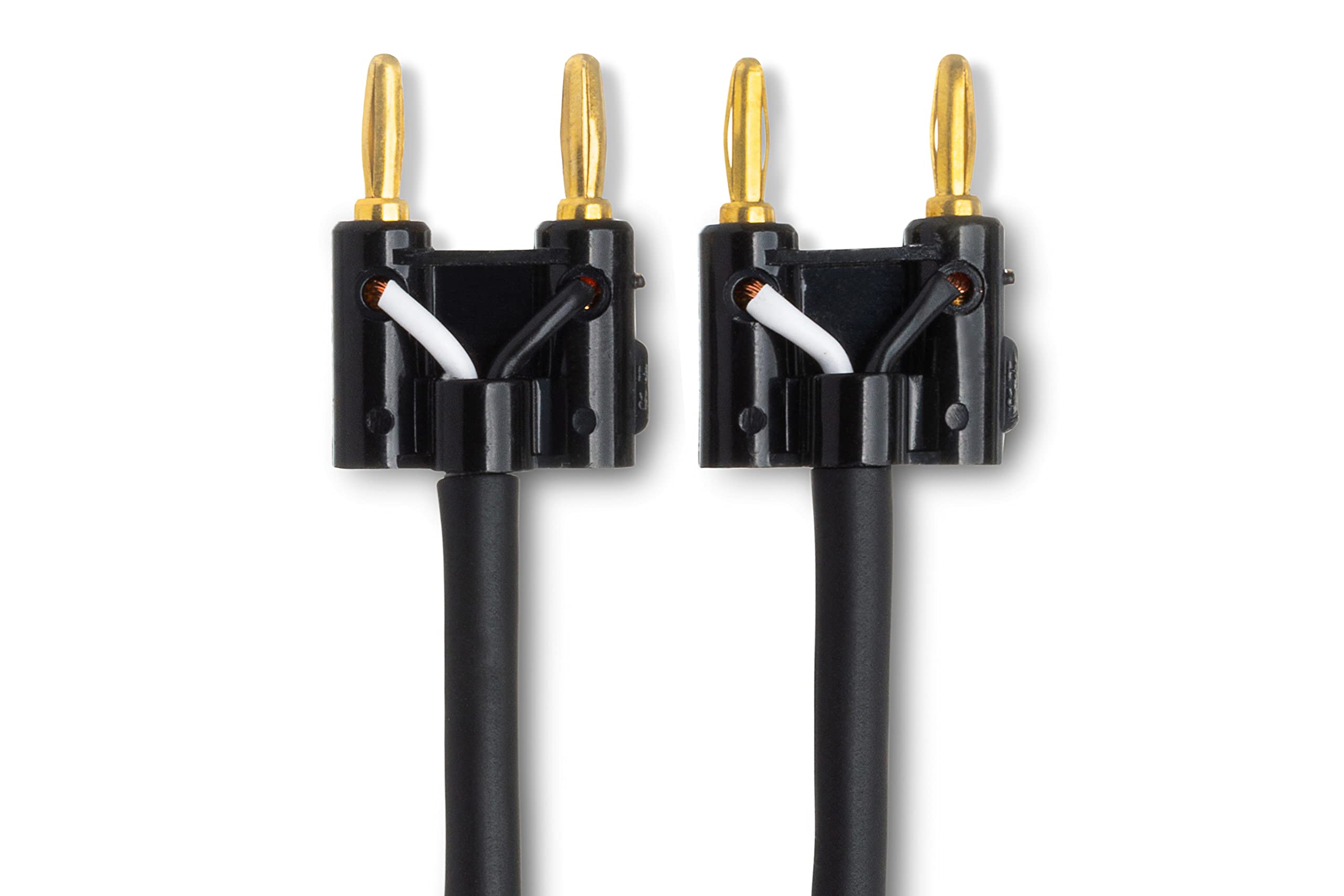 Hosa SKJ-650BB 50ft Speaker Cable - Dual Banana Plug to Same Connector for Home Theater & Professional Audio Systems - High-Quality Audio Connection for Speakers, Amplifiers & Studio Equipment