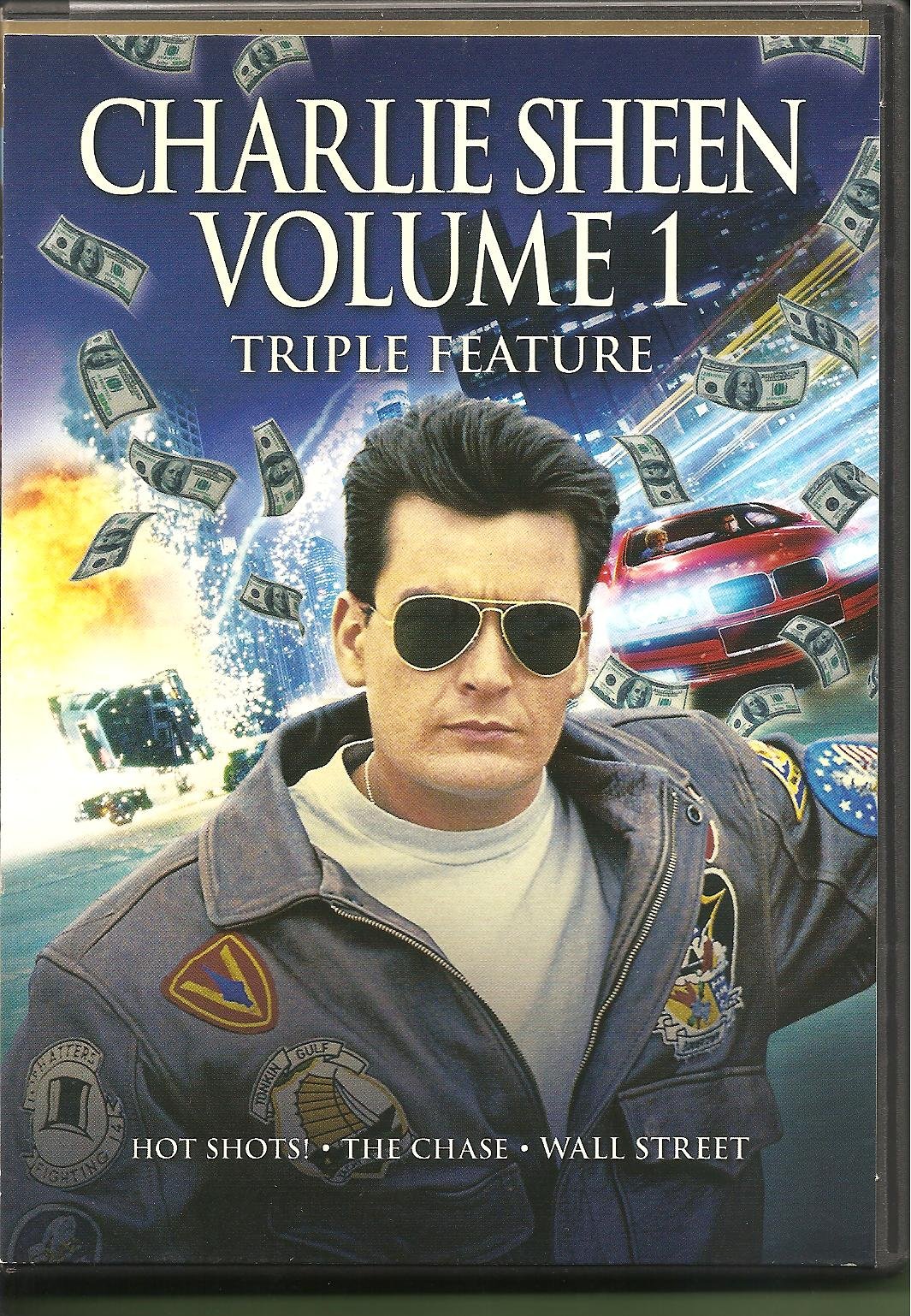 Charlie Sheen Triple Feature DVD Set - Hot Shots!, The Chase, Wall Street | Classic Comedy & Drama Movies Collection | Perfect for Movie Nights & Gifts