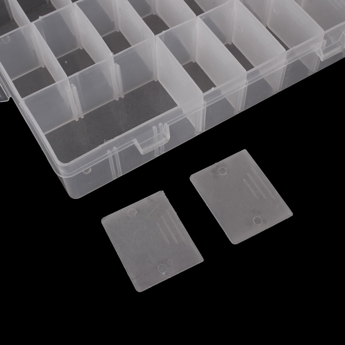 Clear Plastic Tool Organizer Box - Electronic Components Storage Container with Adjustable Dividers - Perfect for DIY, Workshop & Craft Organization