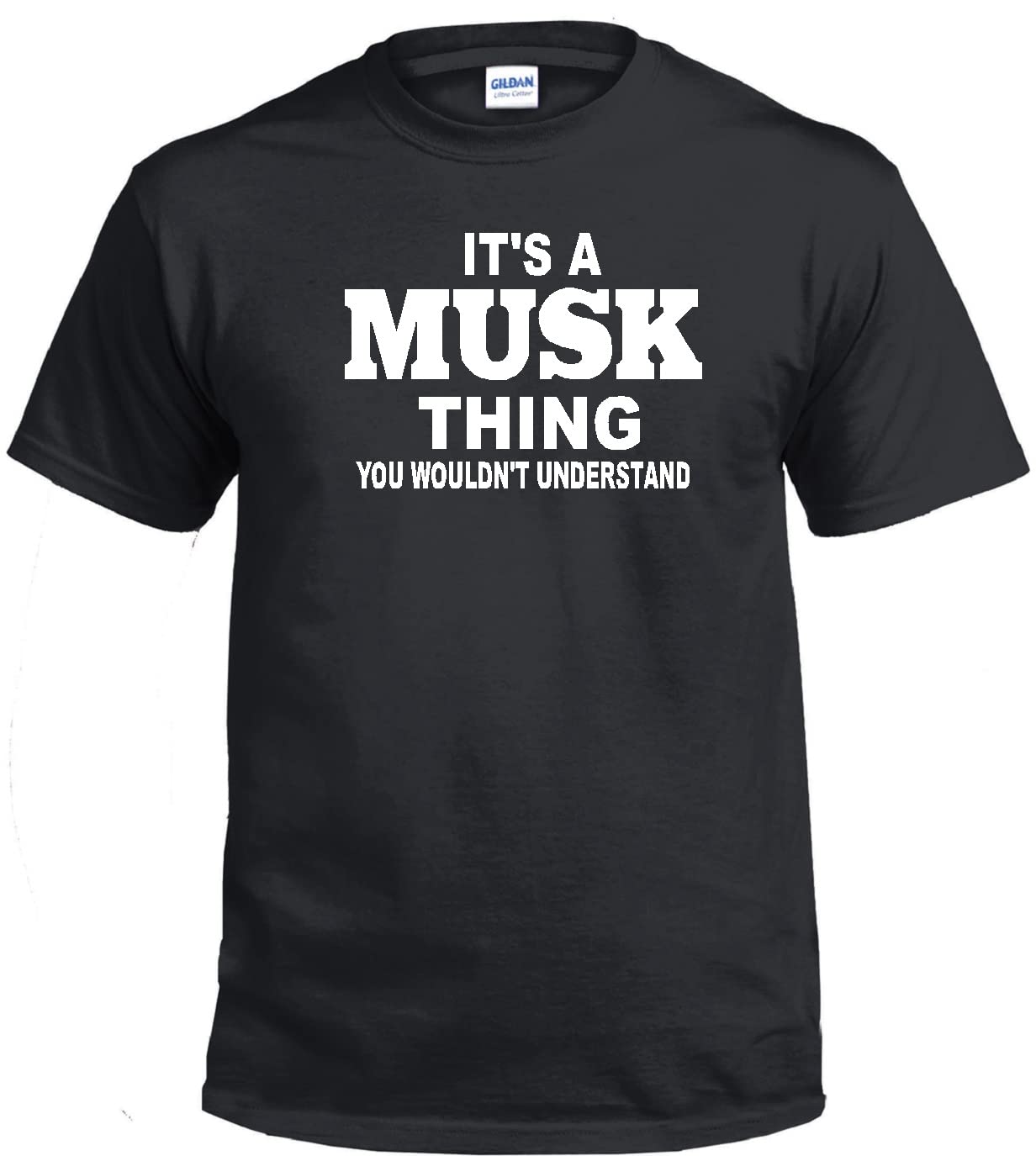 STUFF WITH ATTITUDE Black Musk Graphic T-Shirt for Men & Women - Cool Casual Streetwear Tee for Concerts, Parties & Everyday Wear