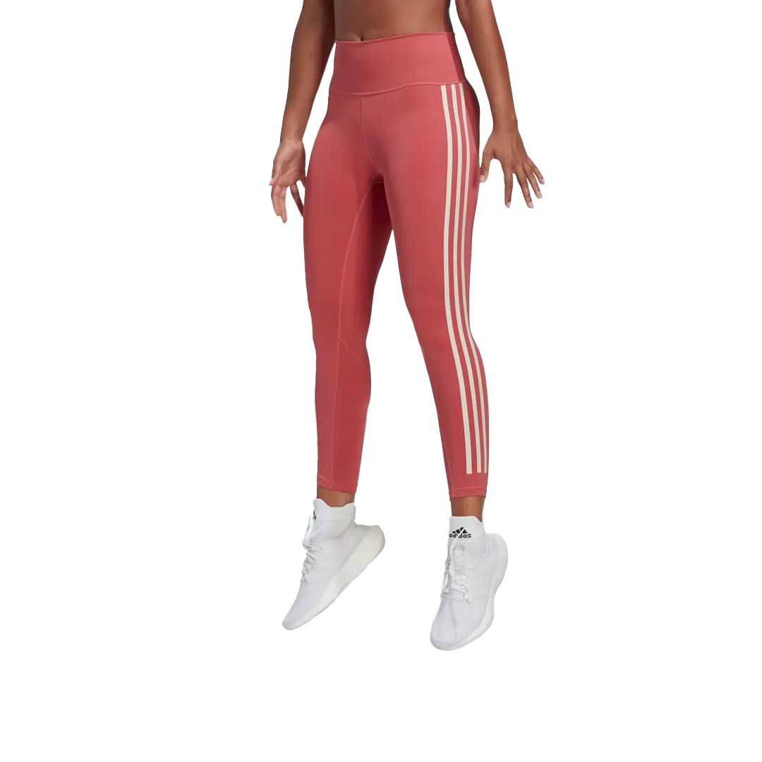 Adidas Women's Optime Trainicons 7/8 Workout Leggings - HM1151 - High Waisted Yoga Pants for Running, Gym & Fitness Training
