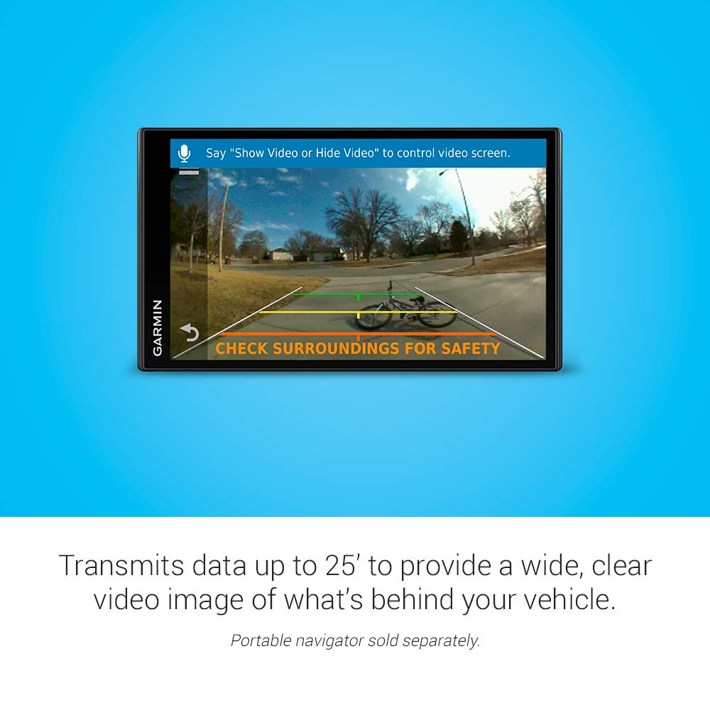Garmin BC 40 Wireless Backup Camera for Trucks & RVs - Compatible with Garmin GPS Navigators | Easy Installation, HD Night Vision | Perfect for Parking, Towing & Trailering