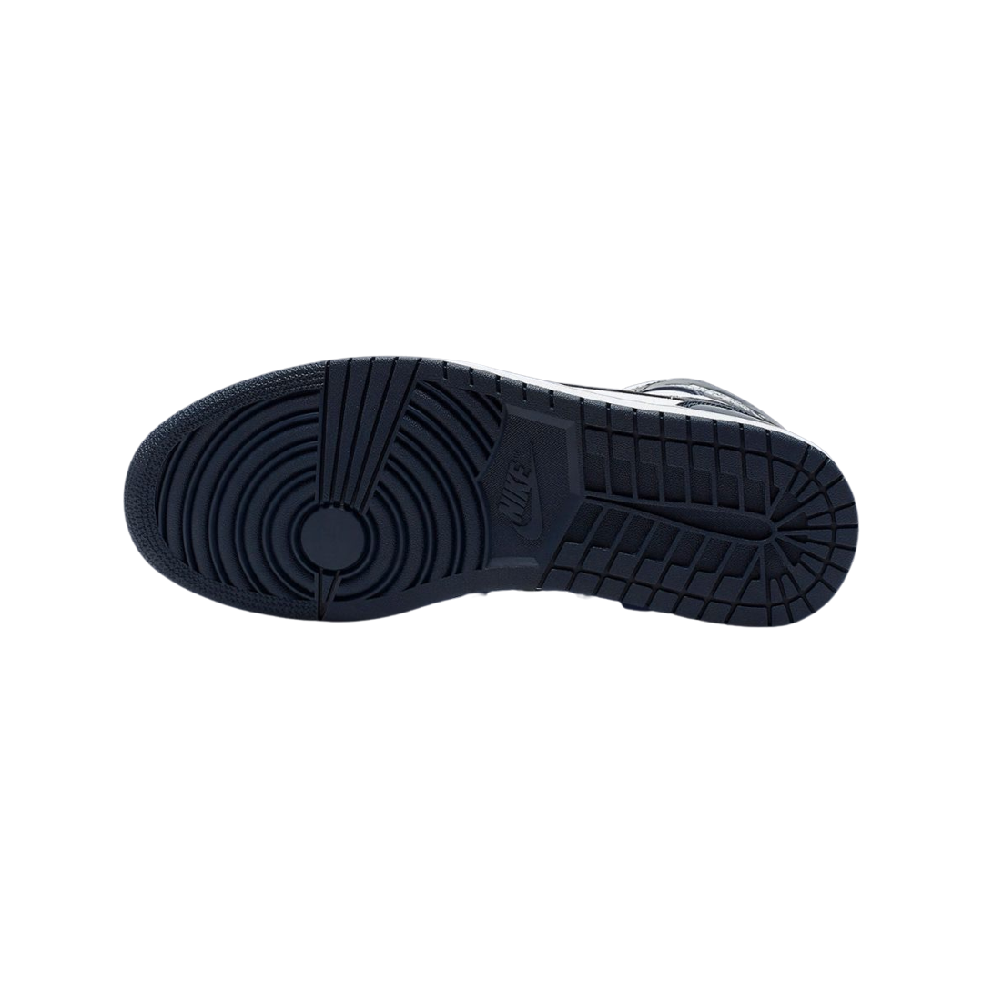 Air Jordan 1 Mid Sneakers - Obsidian, White & Metallic Gold Colorway - Men's Basketball Shoes for Casual Wear & Street Style