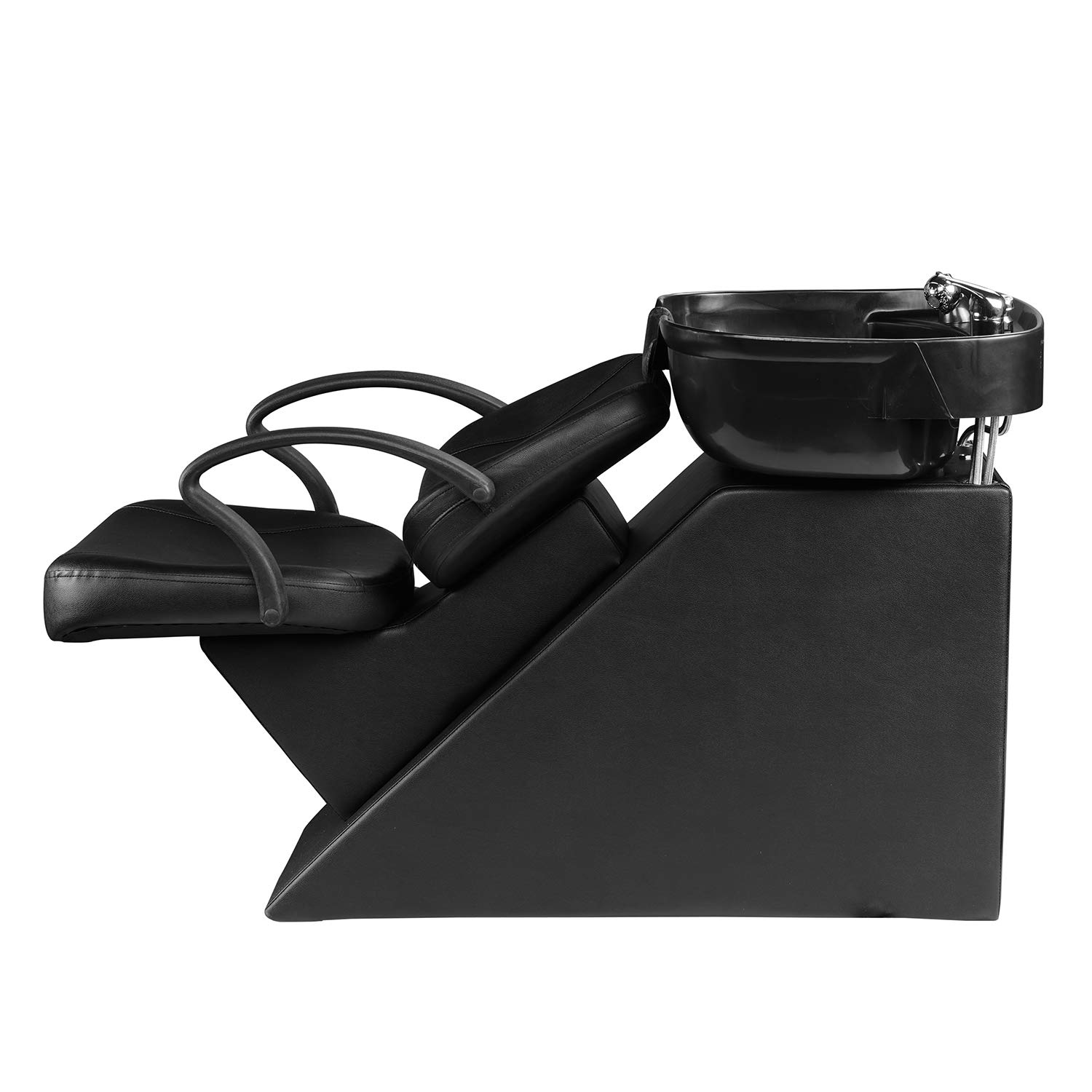 **Ainfox Professional Shampoo Barber Backwash Chair - ABS Plastic Salon Sink Chair for Hair Washing, Spa & Beauty Salon - Black (Perfect for Hair Styling, Washing & Relaxation in Salons & Spas)**