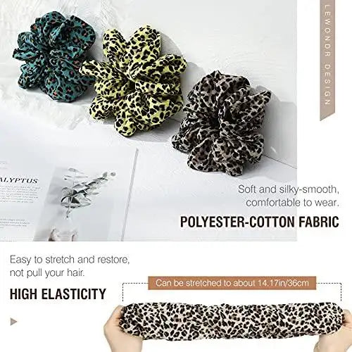 Velvet Fashion Hair Scrunchies 8-Piece Set - Soft & Stylish Hair Accessories for Women & Girls - Perfect for School, Work, Parties & Everyday Use