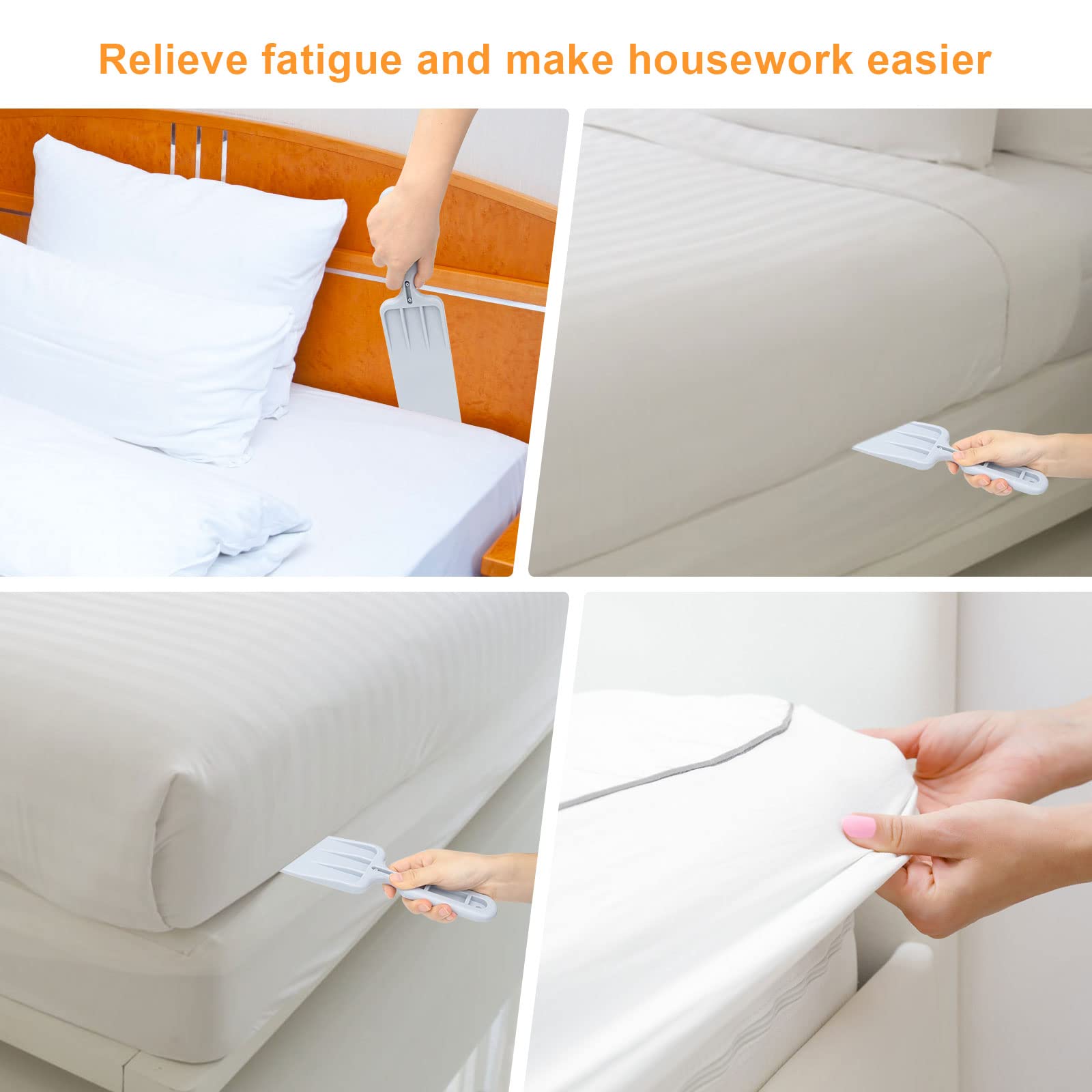 **Bed Sheet Tuck-in Tool - Easy Mattress Lifter & Sheet Helper for Effortless Bed Making - Perfect for Seniors, Caregivers, and Hotels**