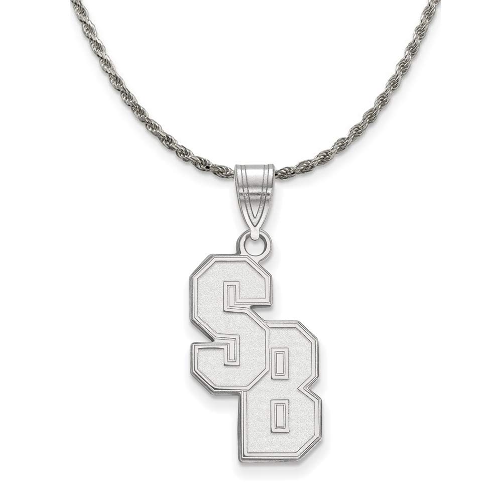 Black Sterling Silver Stony Brook Pendant Necklace for Women - Elegant Gift
