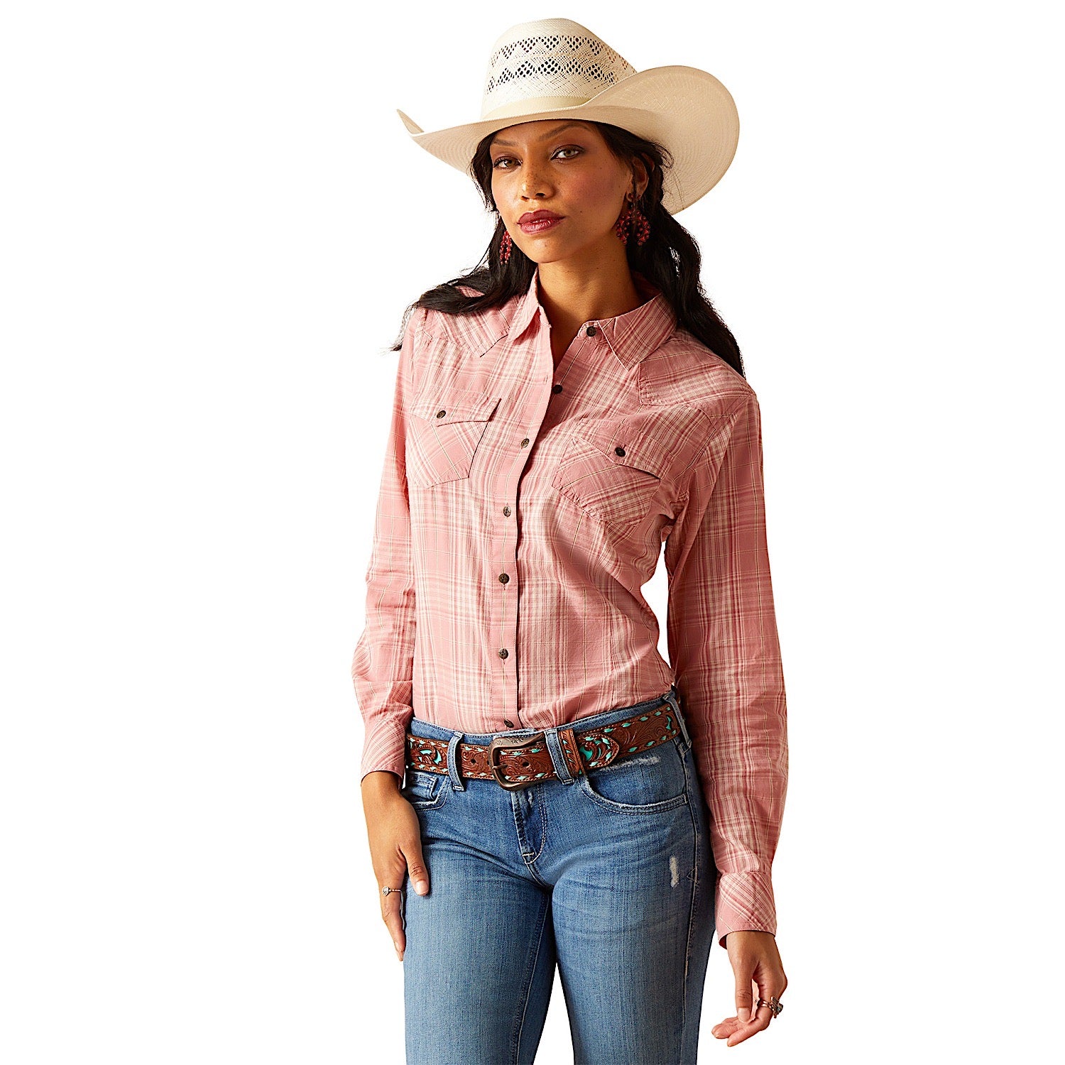 Ariat Women's Nazca Snap Shirt - Western Plaid Shirt for Cowgirl Style | Perfect for Rodeo, Horseback Riding & Country Fashion
