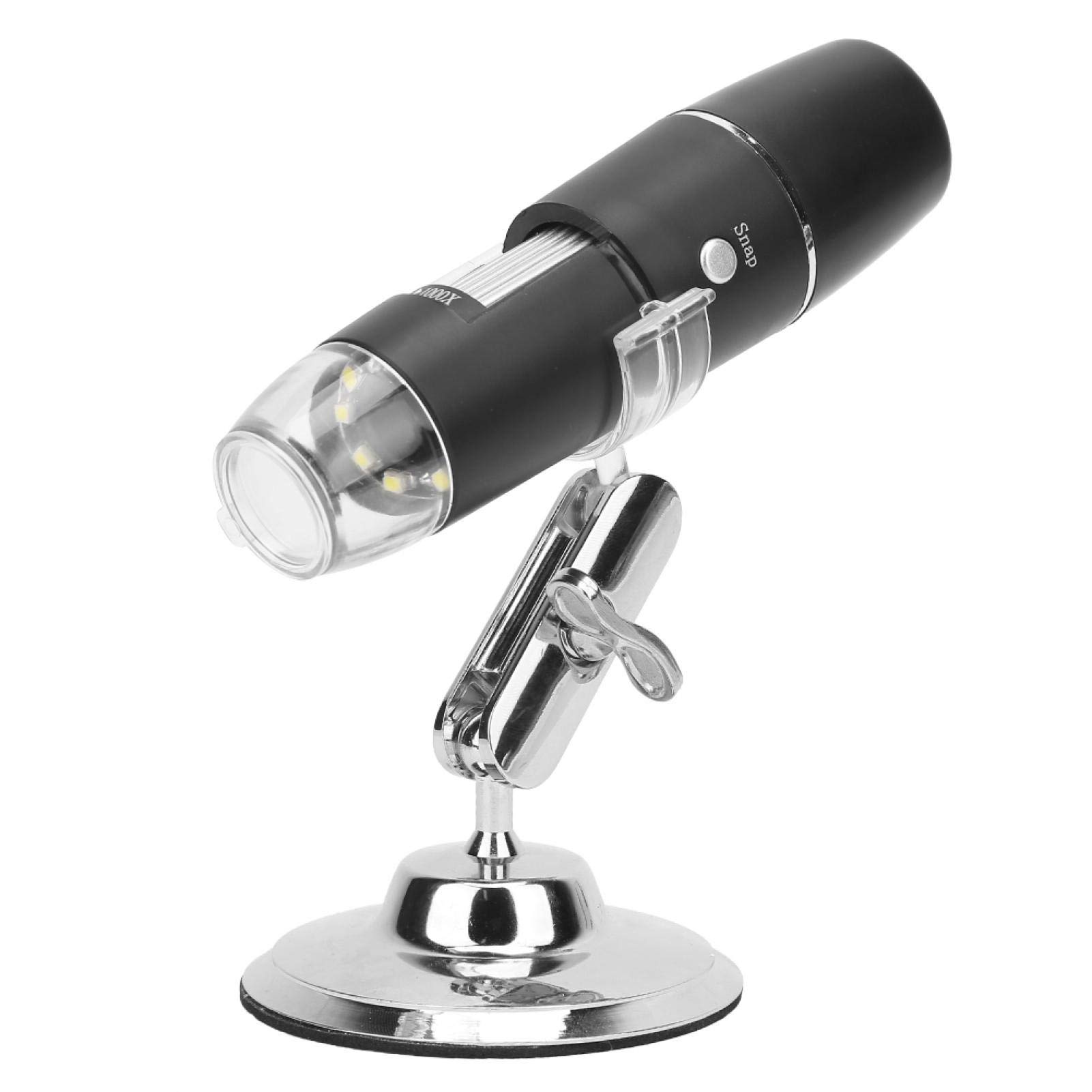 Wireless Digital Microscope with WiFi & USB - 50x to 1000x Magnification HD Inspection Camera for Android/iOS/Windows/Mac - Perfect for Coin Collecting, Jewelry Repair, PCB Inspection & Science Education