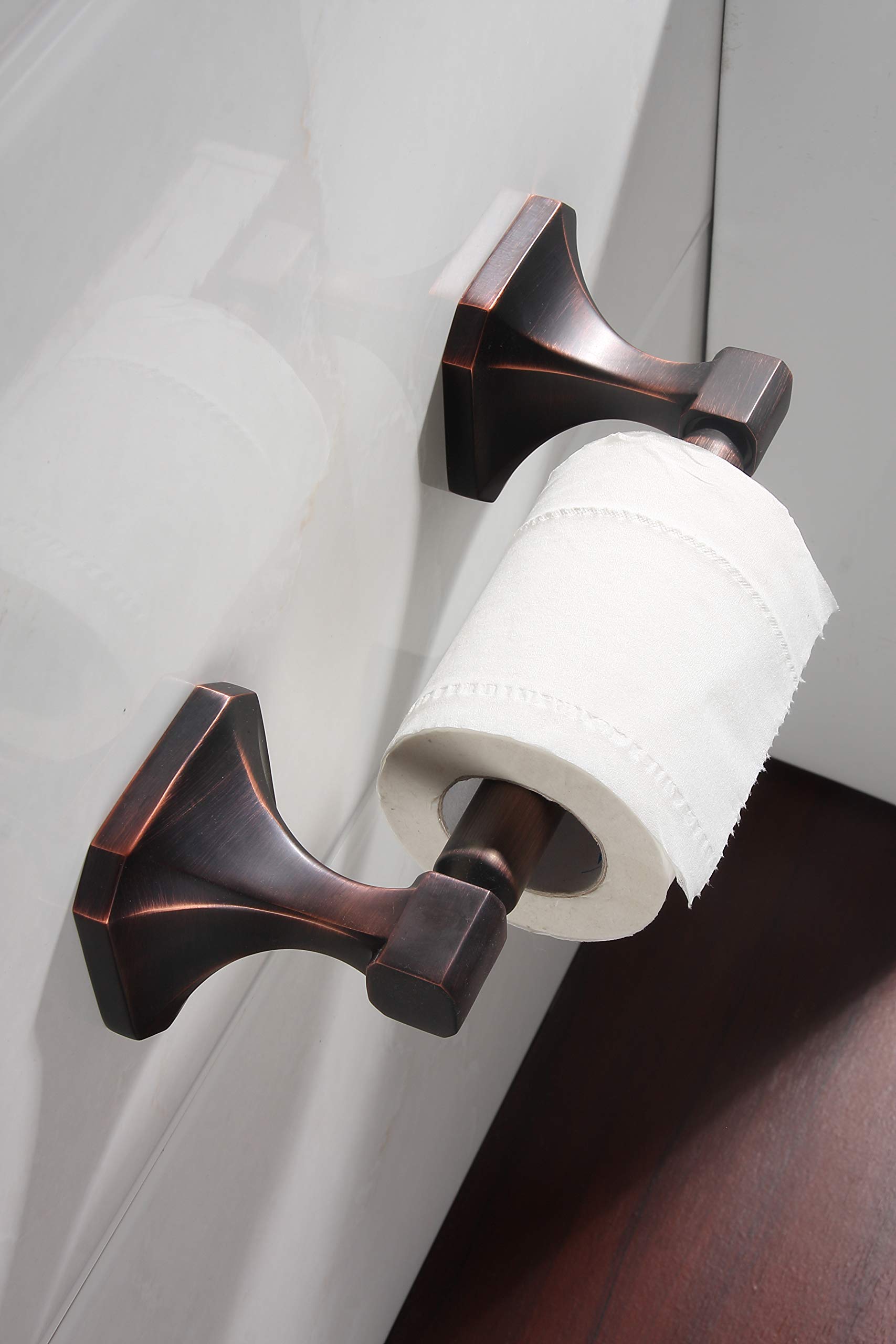 Paradise Bathworks 65377 Valhalla Toilet Paper Holder in Venetian Bronze - Bathroom Tissue Roll Stand for Modern & Traditional Home Decor