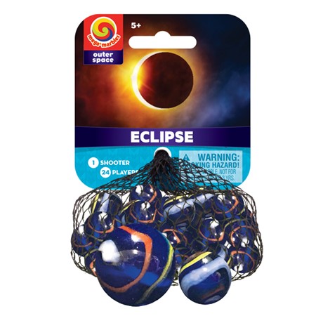 Eclipse Marbles - Premium Glass Marbles for Collectors & Games | Perfect for Home Decor, Kids Play & Gift Giving