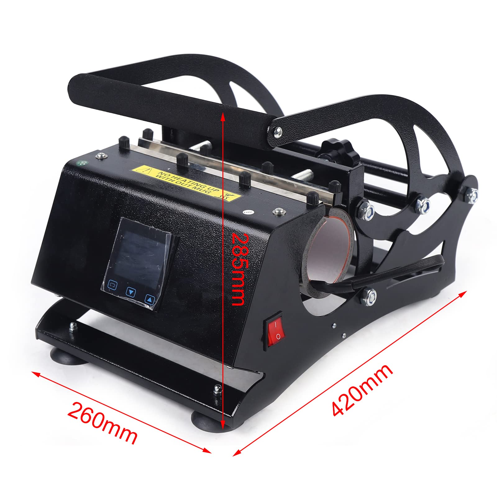 20oz Tumbler Heat Press Machine 110V - Sublimation Mug Press for DIY Skinny Tumblers - Perfect for Custom Drinkware, Personalized Gifts & Small Business Crafts