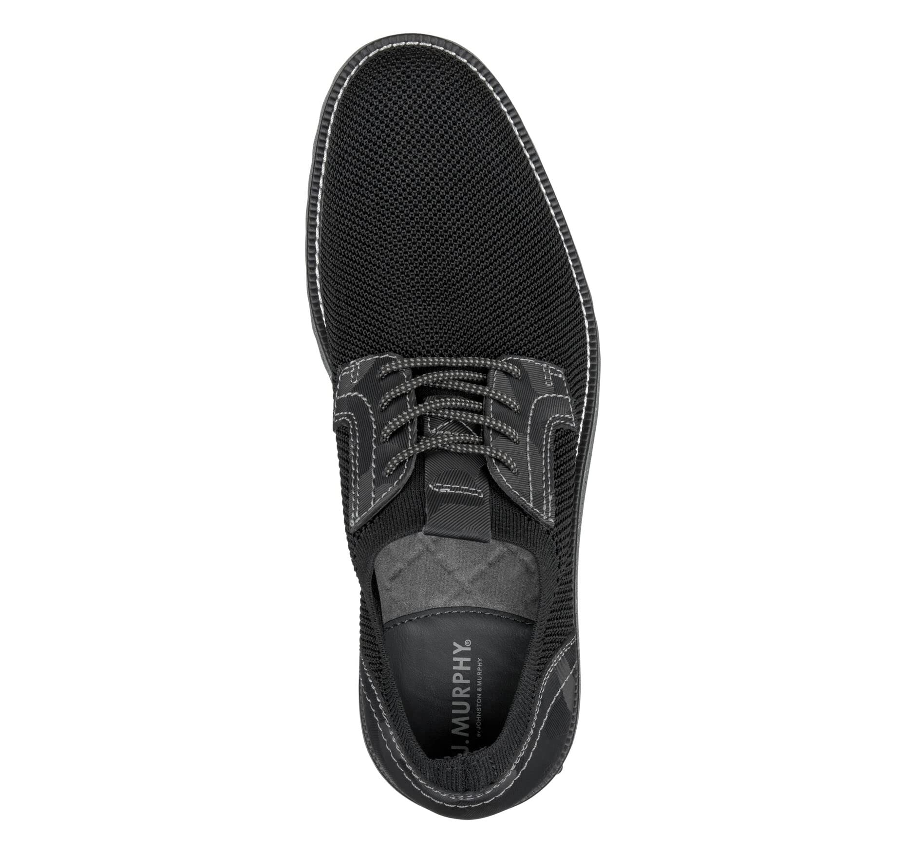 Johnston & Murphy Men's Duncan Knit Plain Toe Walking Shoes - Breathable Casual Sneakers with Flexible Knit Upper & Cushioned EVA Insole | Comfortable for Walking, Travel & Daily Wear