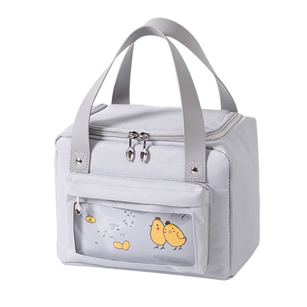 **Insulated Lunch Box for Adults - Large Reusable Cooler Tote Bag for Work, School, Travel & Picnic - Leakproof Lunch Bag for Women & Men (Color: C) - Perfect for Office, Commute & Outdoor Activities**