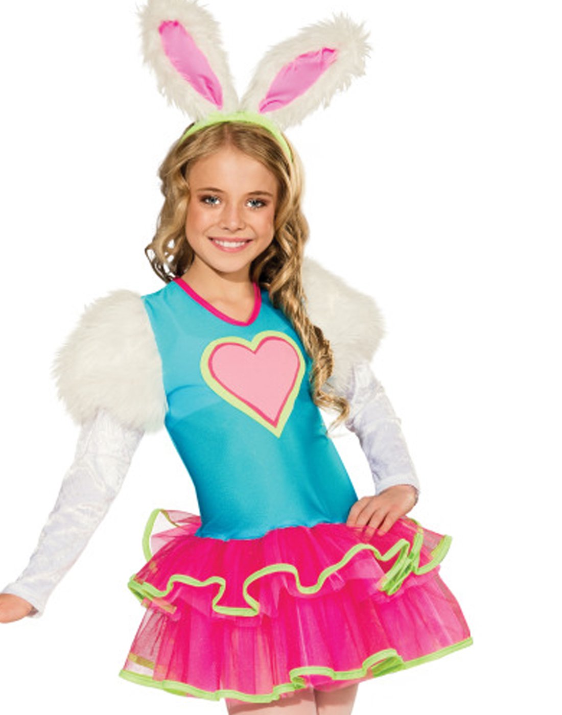 Honey Bunny Tutu Costume for Girls - Adorable Easter Bunny Dress with Fluffy Skirt - Perfect for Easter, Halloween, Birthday Parties & Dress-Up Play
