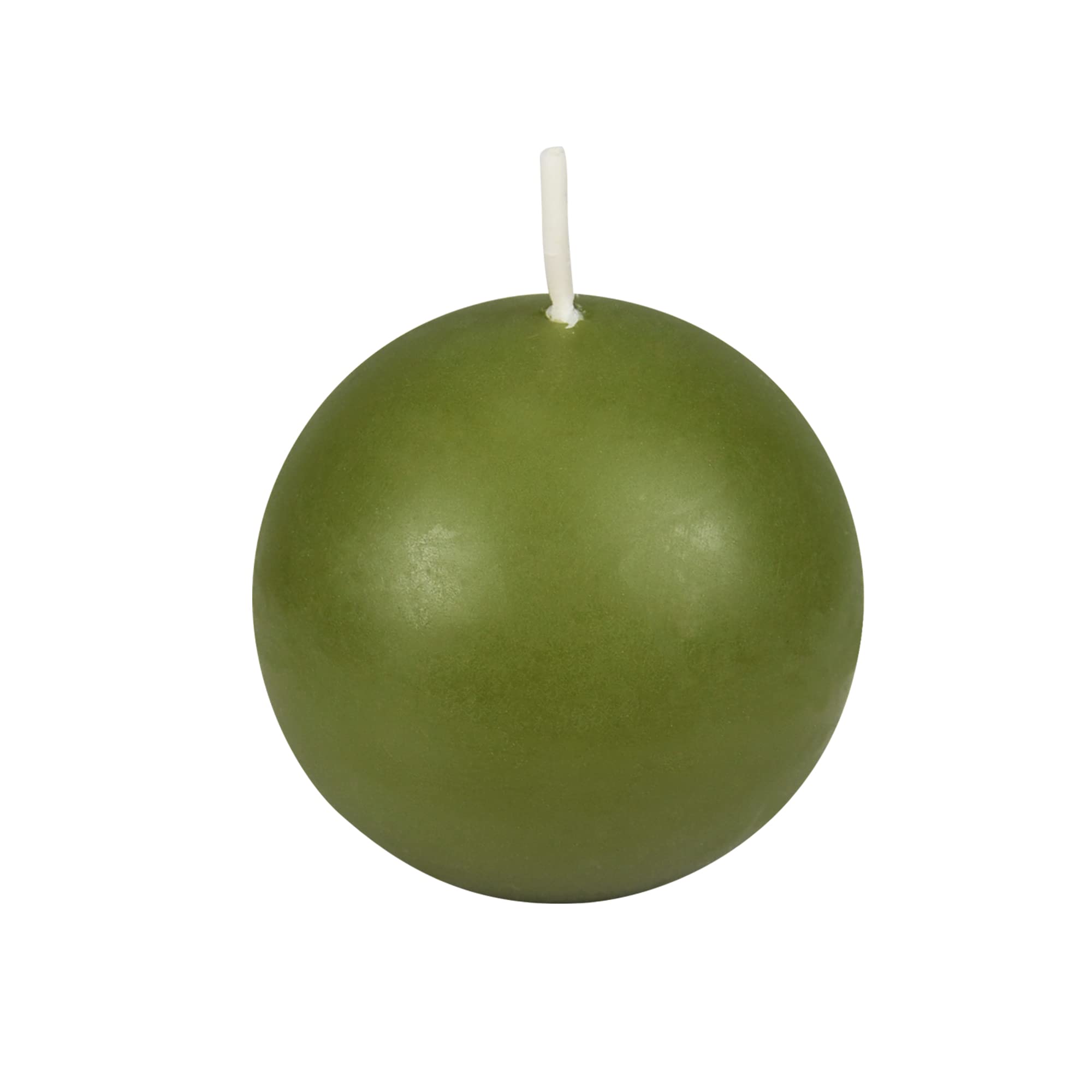 2 Inch Sage Green Ball Candles - 96 Count Bulk Pack for Weddings, Parties, and Home Decor