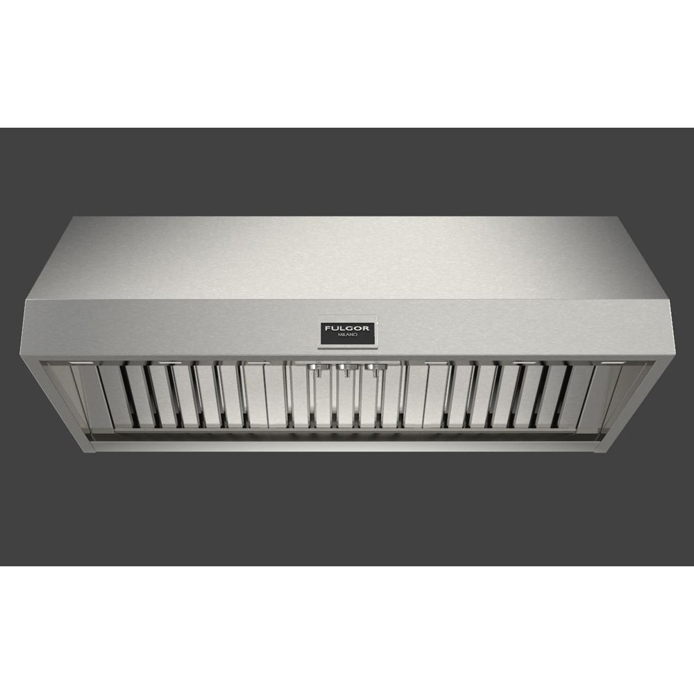 Fulgor Milano 48-Inch 1000 CFM Professional Stainless Steel Under Cabinet Range Hood with Knob Control (F6PH48DS1) - Perfect for Modern Kitchens & Heavy Cooking