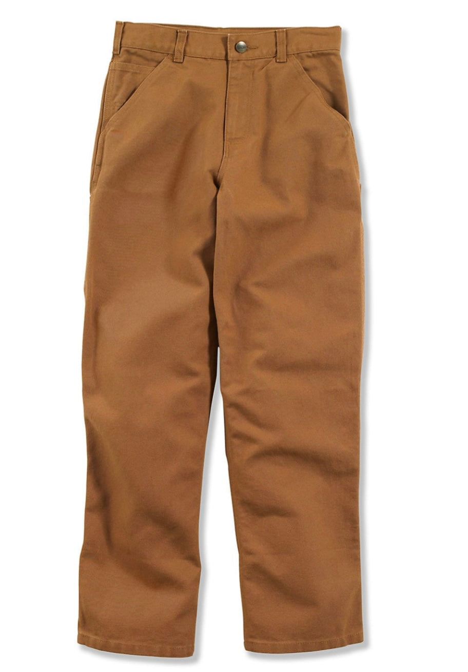 Carhartt Kids Rugged Flex® Loose Fit Utility Work Pants for Boys & Girls - Durable Canyon Brown Cargo Pants for Outdoor Play, School & Adventure Activities