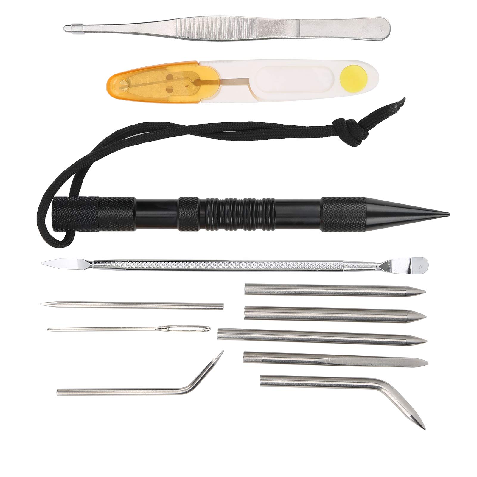 Premium Aluminum Sewing Needles Kit - DIY Knitting & Parachute Cord Needles for Bracelet Making | Perfect for Crafting, Jewelry Design & Outdoor Gear Repair