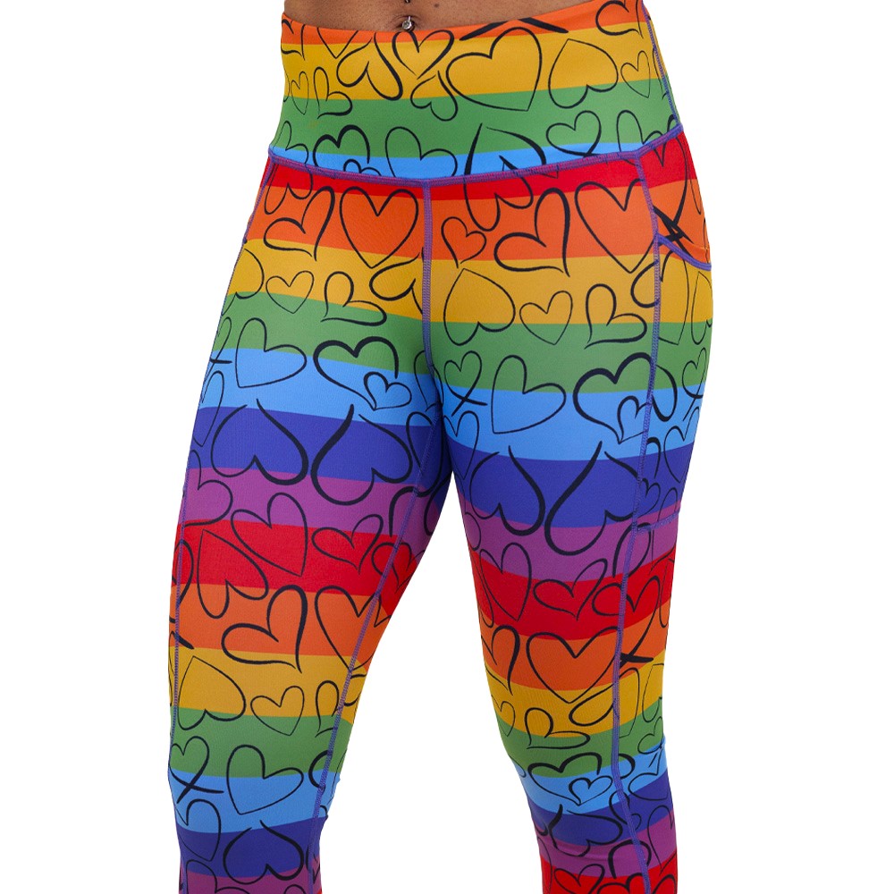 True Colors Leggings - High Waist Yoga Pants for Women, Soft & Stretchy Workout Leggings - Perfect for Yoga, Gym, Running & Lounge Wear