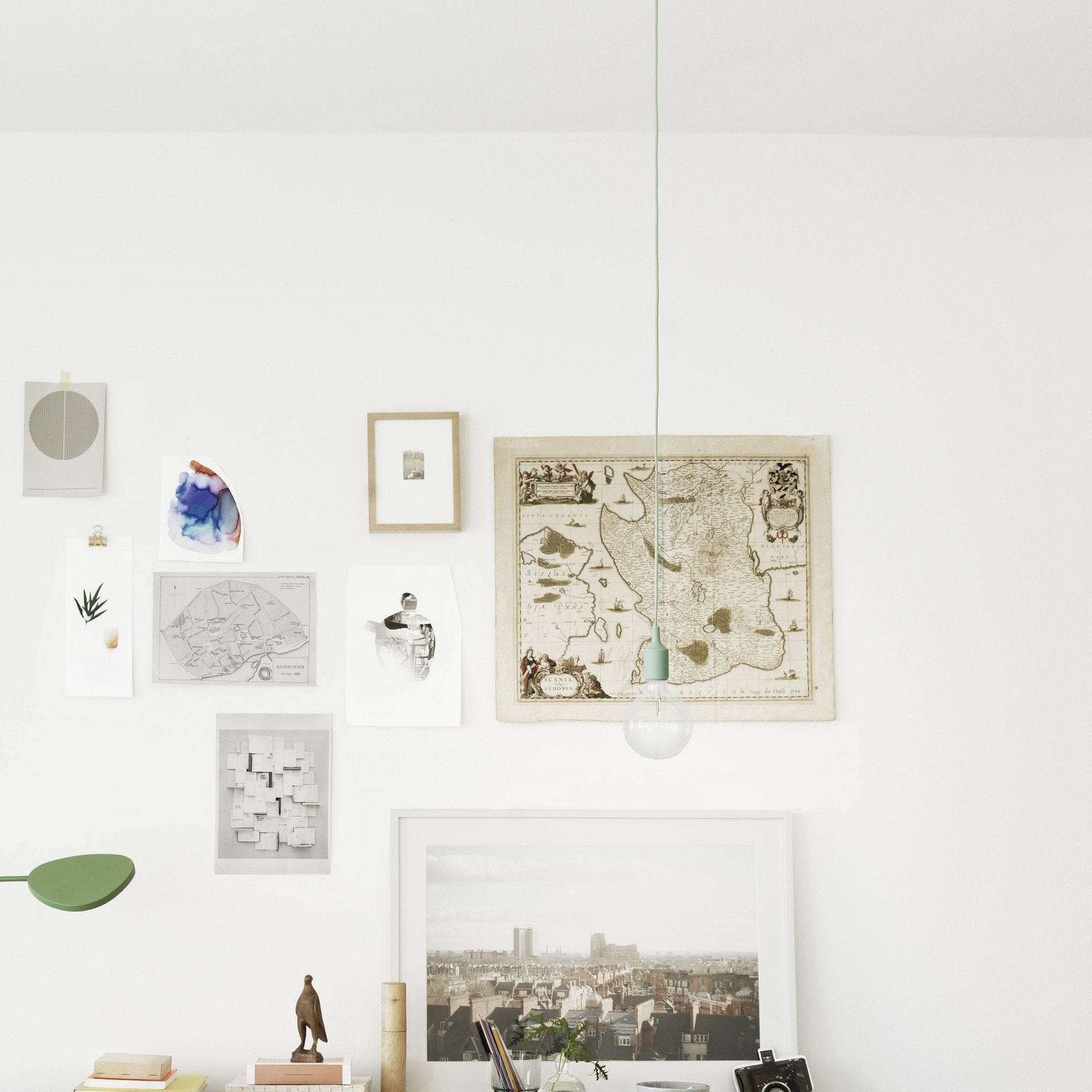 Modern E27 Pendant Light Fixture - Adjustable Hanging Lamp for Kitchen Island, Dining Room & Bedroom Lighting - Dimmable Edison Bulb Compatible