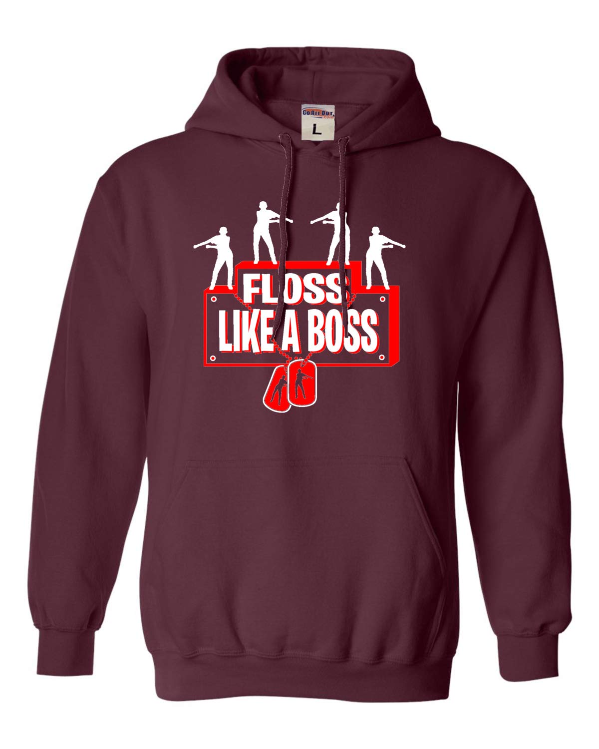 Go All Out Floss Like A Boss Unisex Sweatshirt Hoodie - Trendy Graphic Pullover for Men & Women - Perfect for Streetwear, Gym, and Casual Outfits