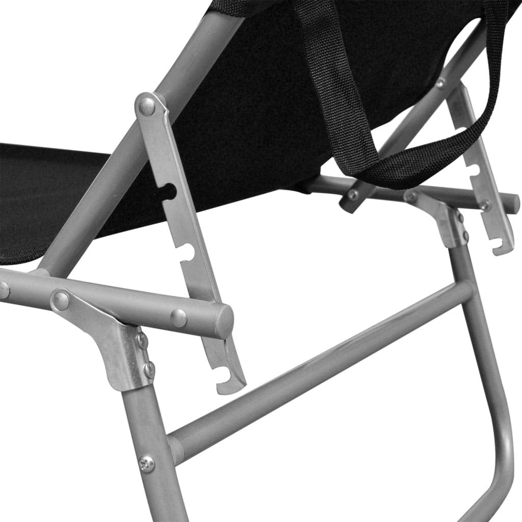 **Portable Folding Sun Lounger with Adjustable Canopy - Lightweight Aluminum Chaise Lounge Chair for Outdoor Relaxation - Perfect for Poolside, Beach, Patio, and Backyard**
