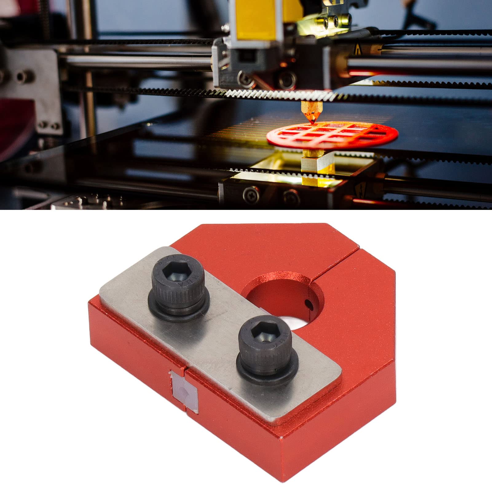 1.75mm Aluminum Alloy 3D Printer Filament Welder Connector Sensor - Multicolor Filament Accessory for Ender 3, CR-10 (Red) | Perfect for Multi-Material Printing & Filament Switching