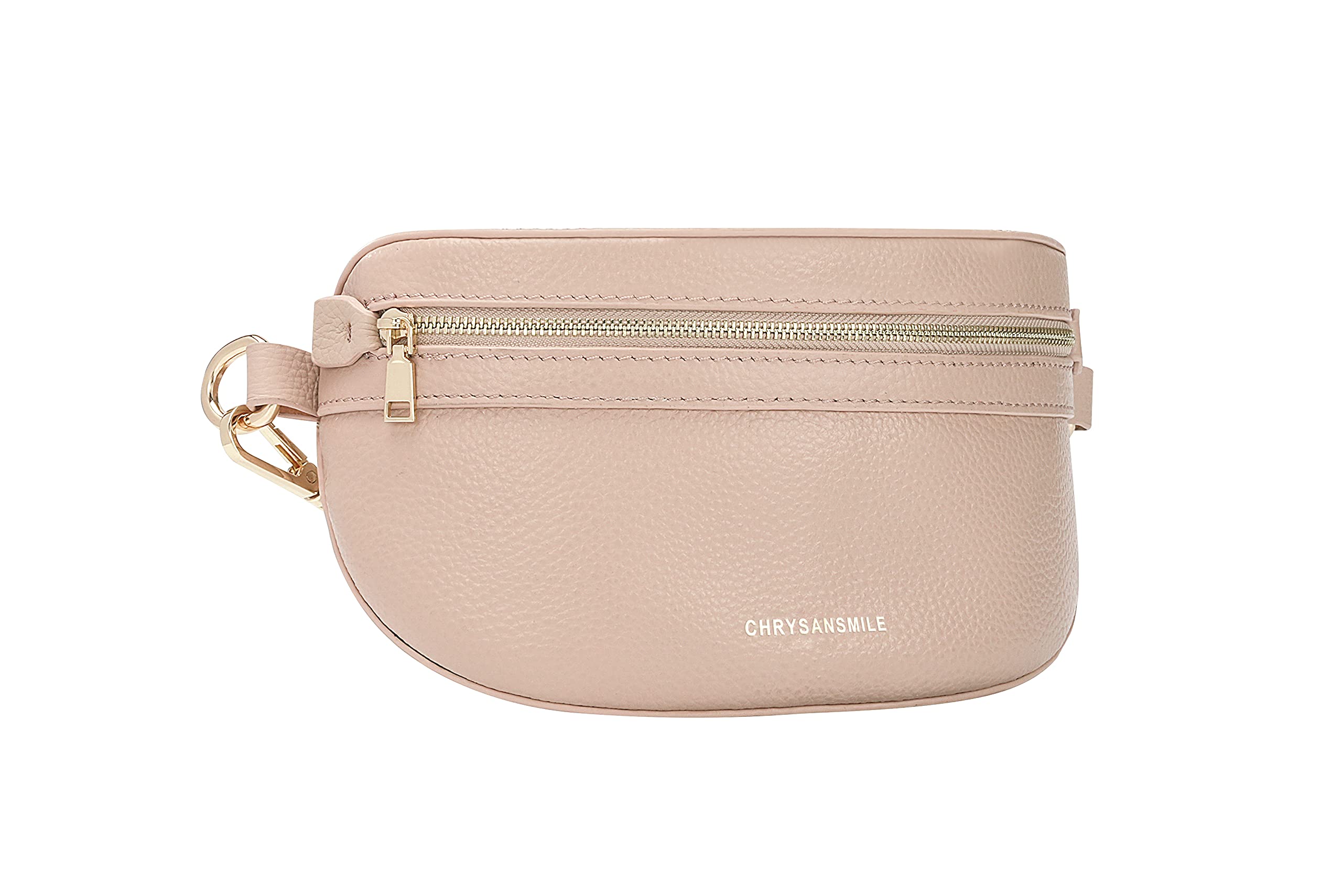 Genuine Leather Belt Bag Crossbody Fanny Pack for Women & Men - Fashion Waist Pack with Adjustable Strap - Pink | Perfect for Travel, Hiking, Running & Everyday Use