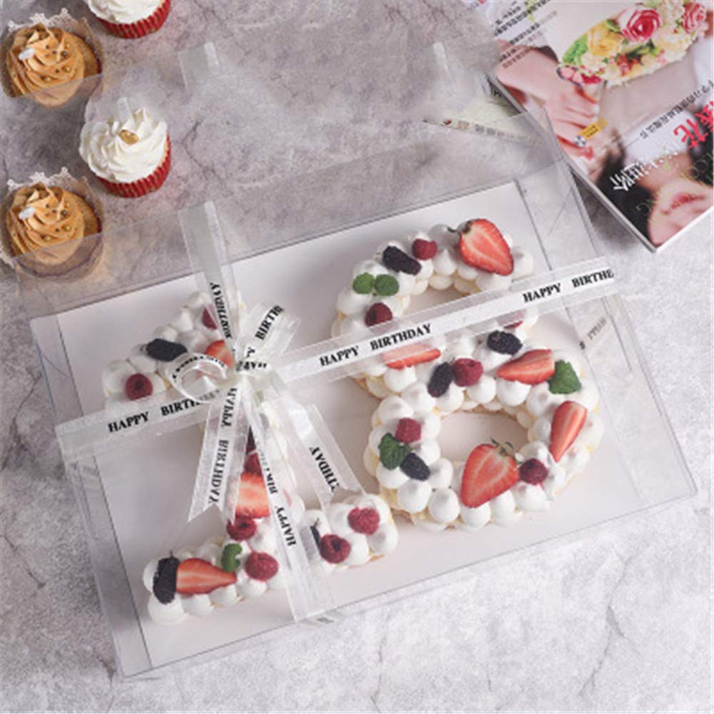 0-8 Number Silicone Baking Cake Pans Set - DIY Cake Mold for Bread, Mousse & Jelly - Perfect for Birthday, Wedding, Anniversary Celebrations - Non-Stick & Reusable Baking Supplies for Home Bakers