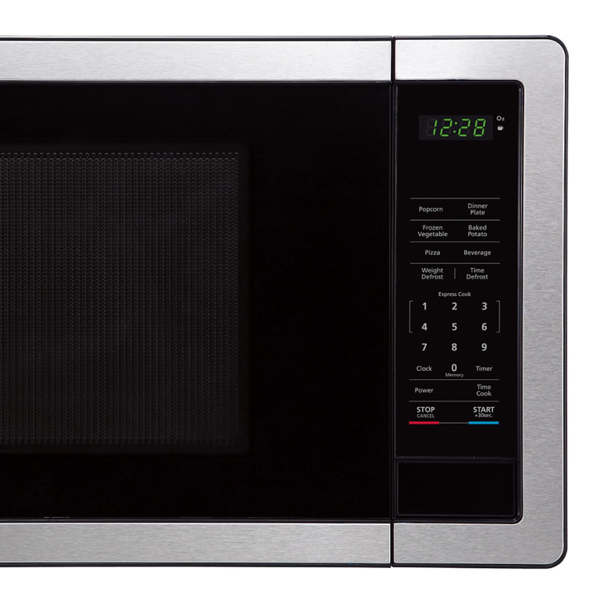 Magic Chef 1000W Countertop Microwave Oven - Compact 1.1 Cu Ft Silver Microwave for Small Spaces | Perfect for Dorms, Apartments & Office Kitchens