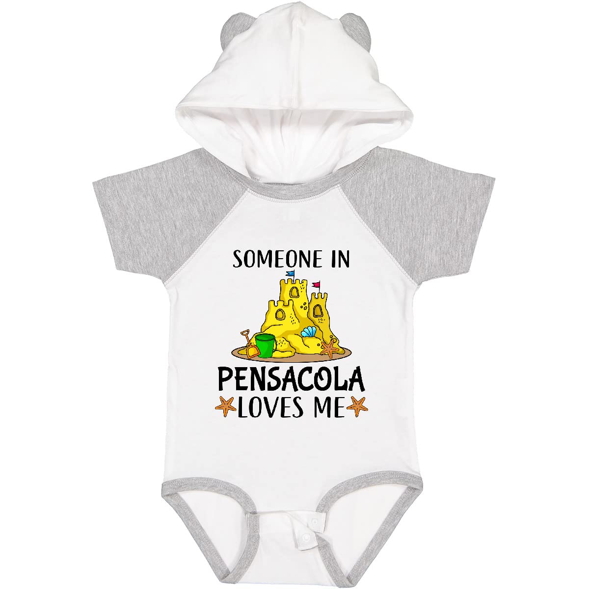 Inktastic 'Someone in Pensacola Loves Me' Baby Bodysuit - Cute Beach Vacation Outfit for Infants & Toddlers | Perfect for Family Trips, Seaside Photos & Summer Adventures