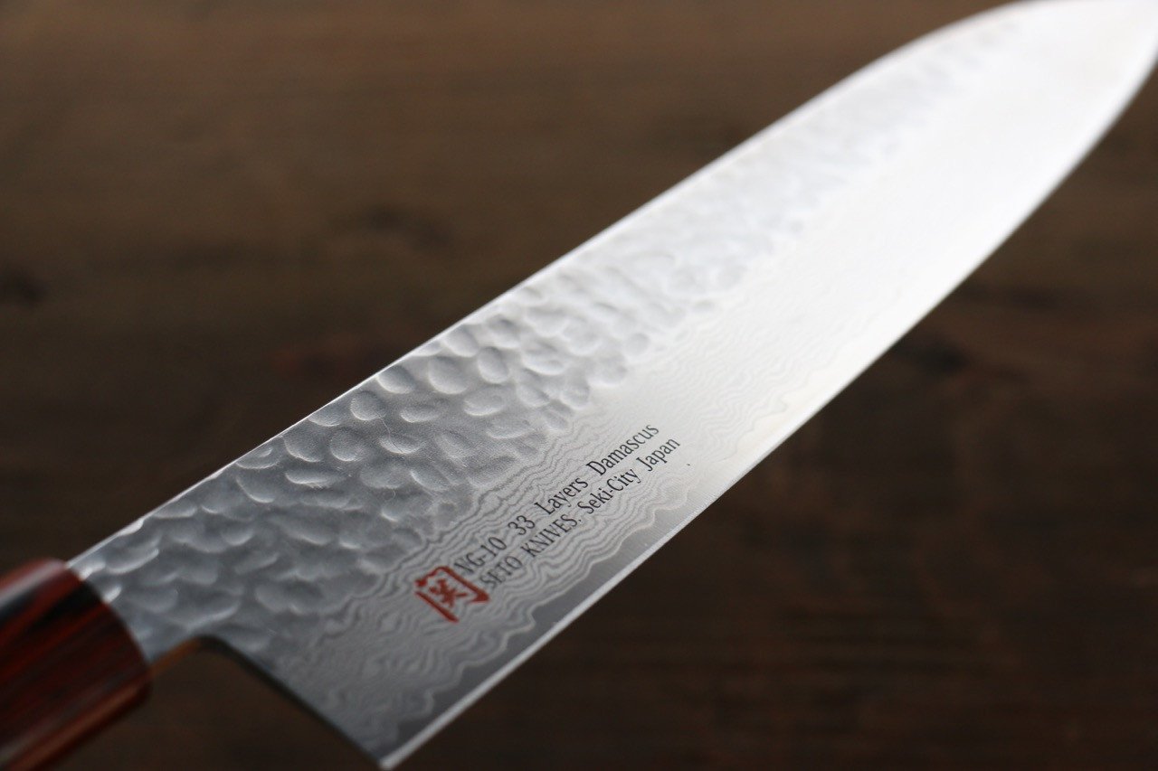 Premium Iseya VG10 Damascus Gyuto Japanese Chef Knife 210mm - Perfect for Slicing, Dicing & Precision Cooking in Professional Kitchens & Home Use