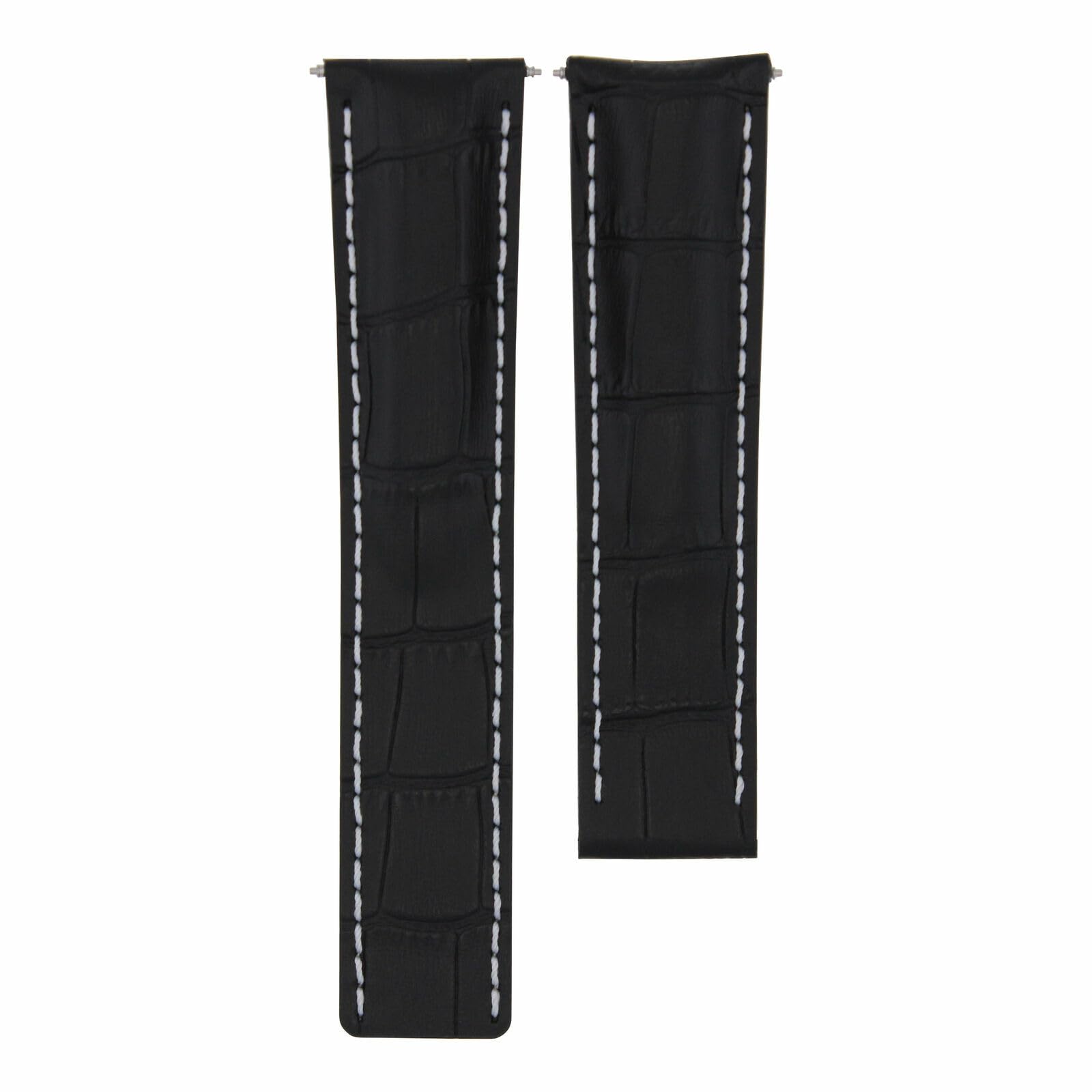 22-24mm Genuine Leather Watch Band Strap Replacement for Breitling Navitimer, Pilot, Superocean & Bentley Colt - Premium Calfskin Watch Strap for Men, Durable & Comfortable Dress Watch Accessory (Business, Casual & Formal Occasions)