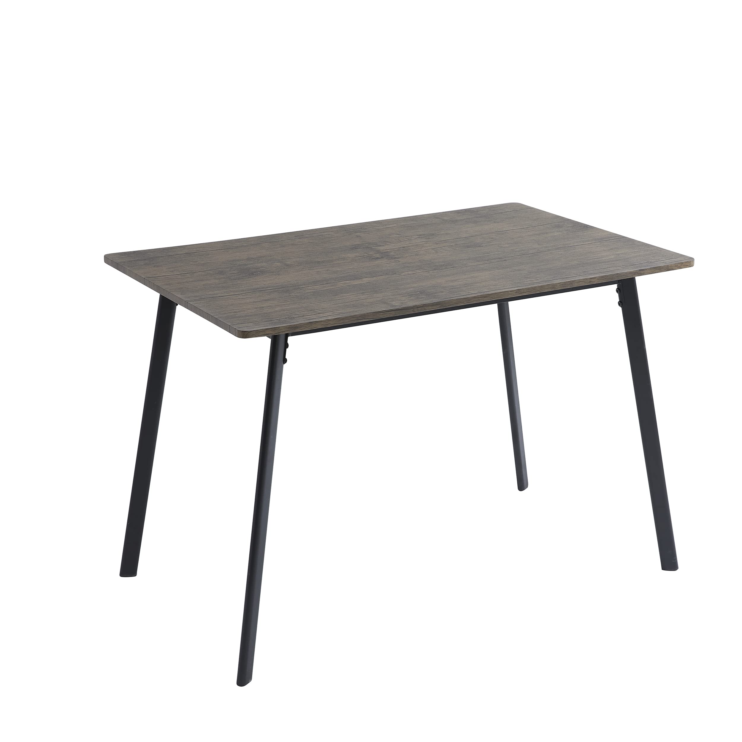 Modern Dining Table and Chairs Set - 4-Piece Metal Wood Effect Kitchen Table Set with Comfortable Chairs - Perfect for Small Spaces, Apartments, and Cozy Family Dinners
