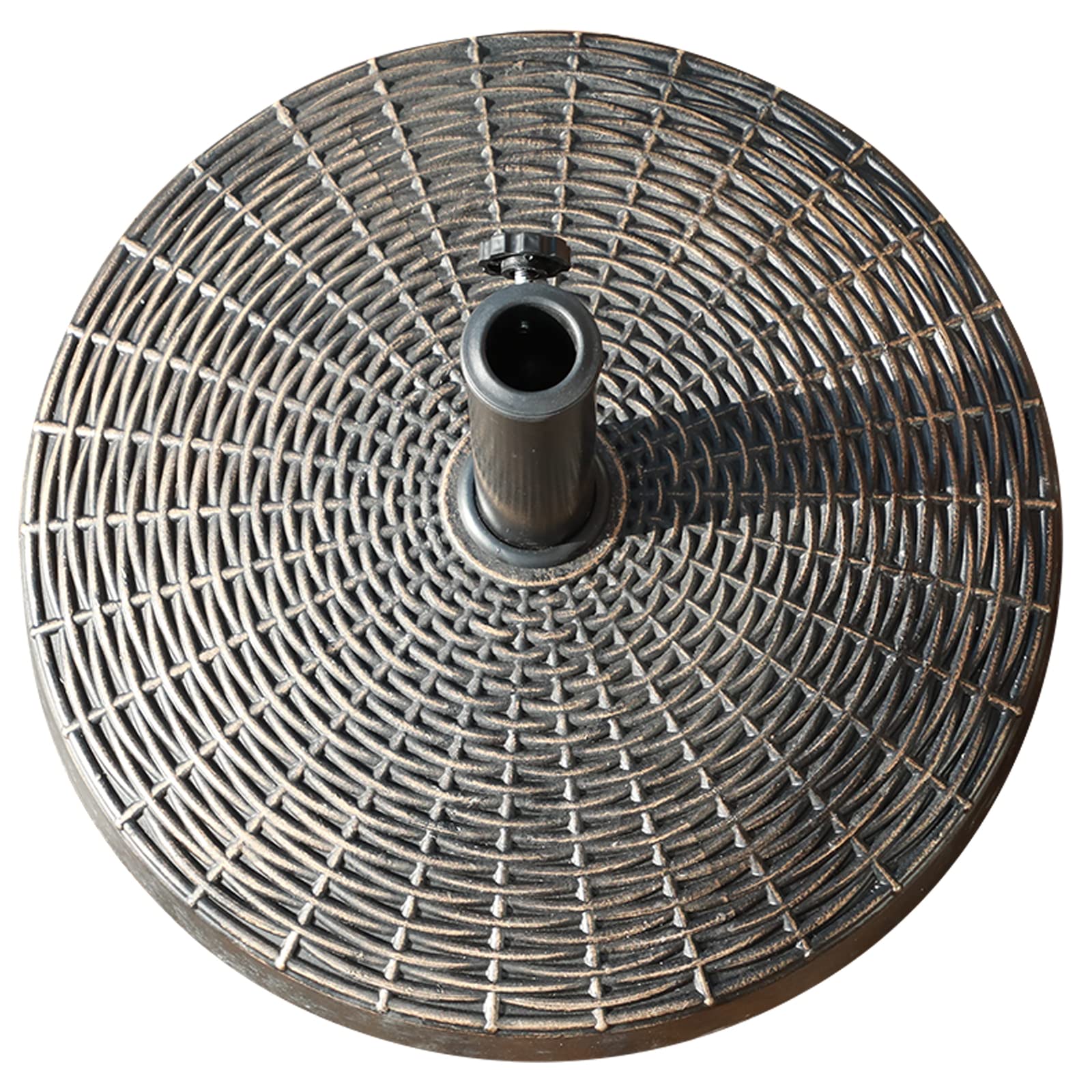 Heavy Duty 52lbs Patio Umbrella Base with Wheels for Outdoor Market Umbrellas - Perfect for Garden, Deck & Poolside Use