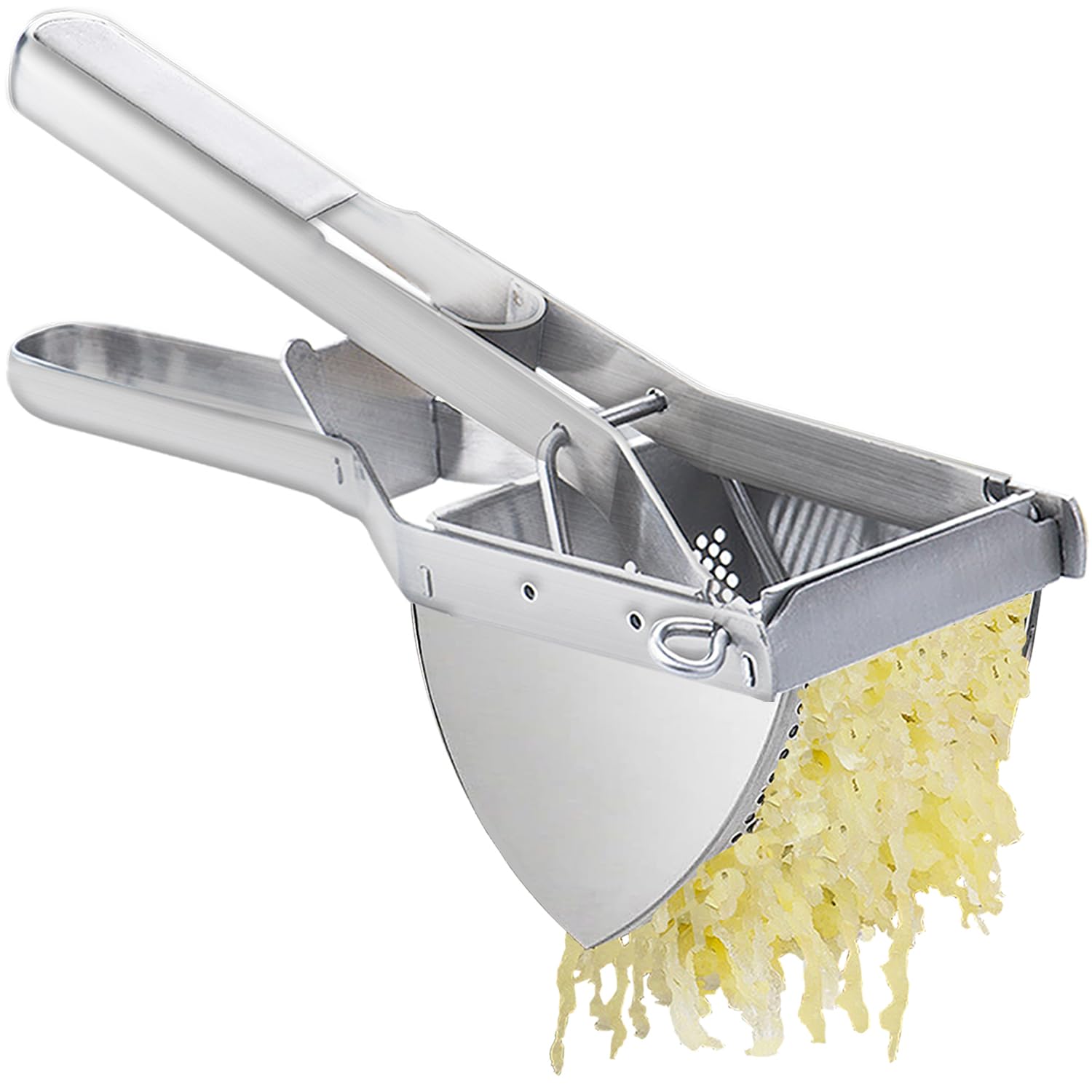 METLUCK 22oz Stainless Steel Potato Ricer & Masher - Heavy Duty for Smooth Fluffy Mashed Potatoes, Perfect for Thanksgiving, Baby Food & Restaurant Use